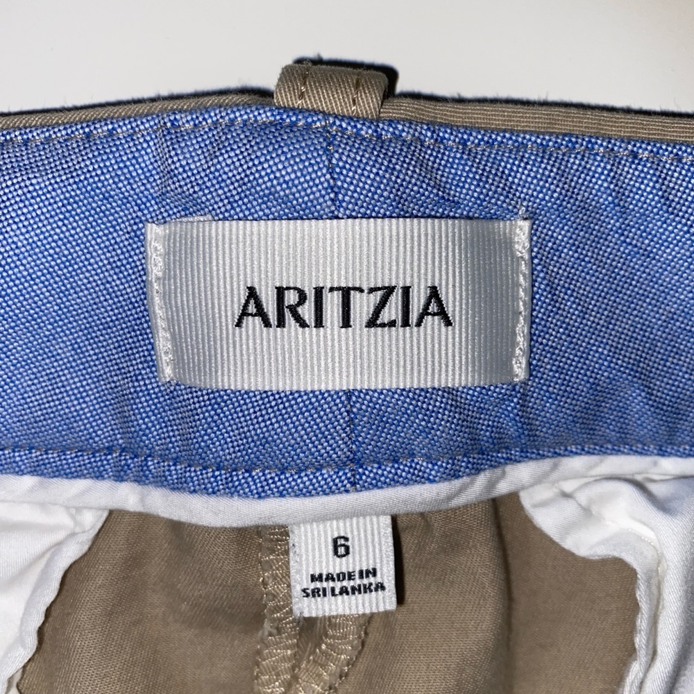 Aritzia Chino Mid-rise Carrot Pant in Beige Tan Washed Tundra Taupe - Picture 12 of 12